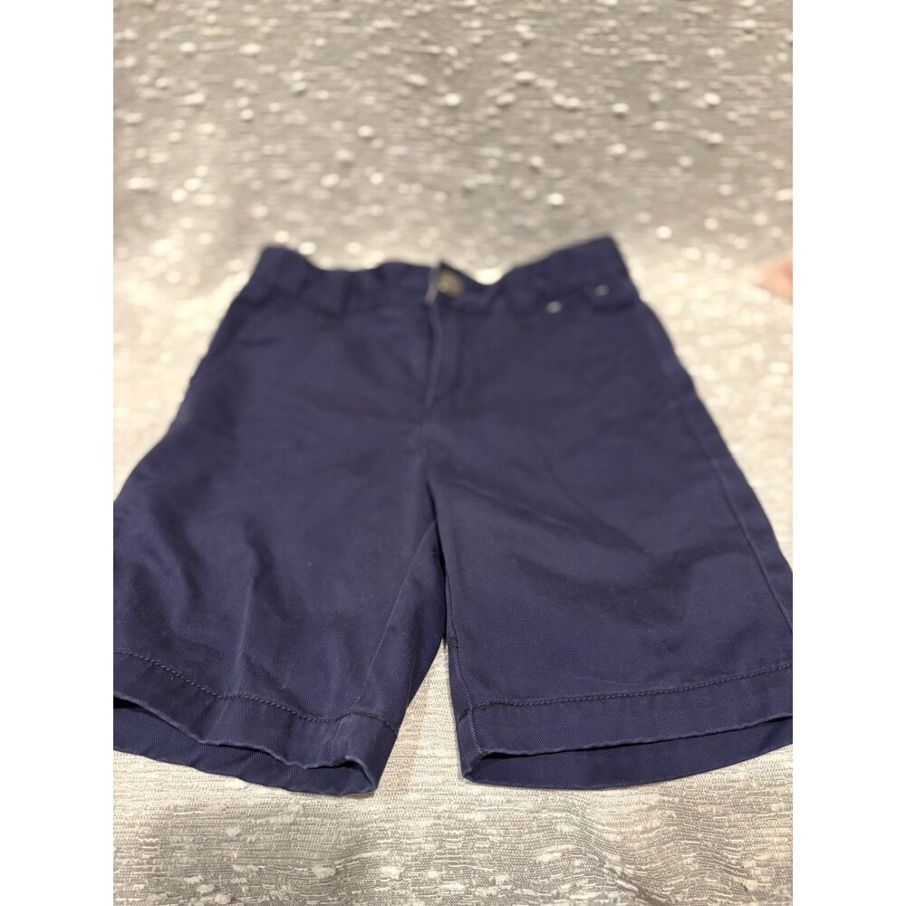 Gymboree Boys Navy Blue Shorts Adjustable Waist Size 4 Prep Fit